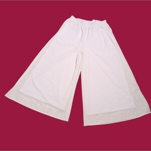HALARA Women's White Wide-Leg Pants size SP
